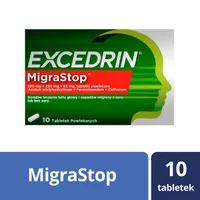Excedrin MigraStop, 250 mg + 250 mg + 65 mg, 10 tabletek