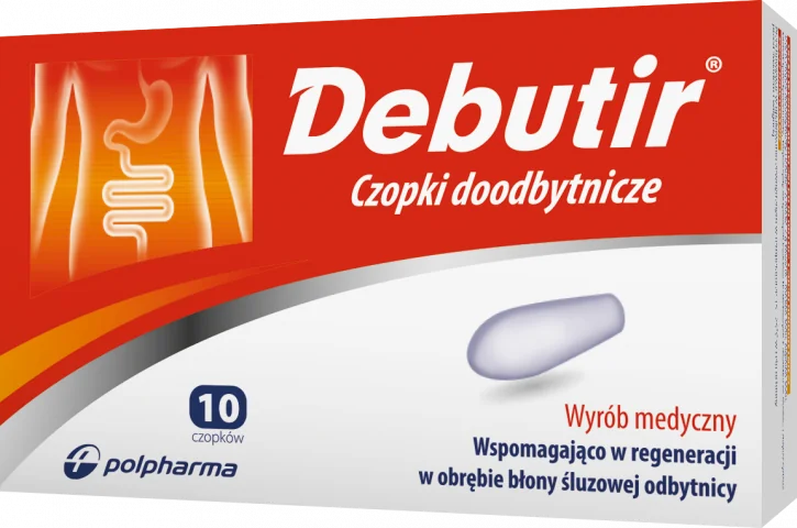 Debutir 300 mg, 10 czopków