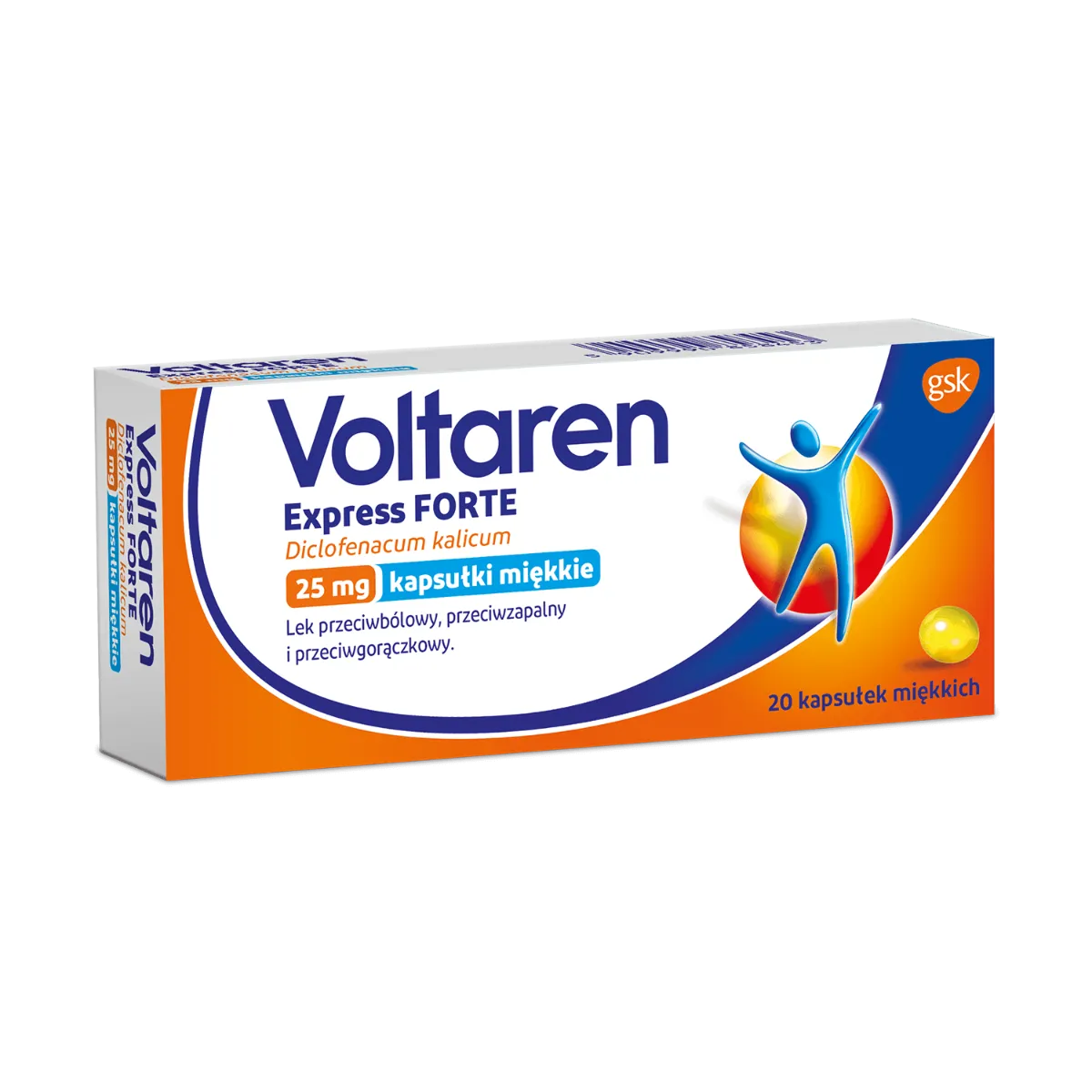 Voltaren Express Forte, 25 mg, 20 kapsułek miękkich 