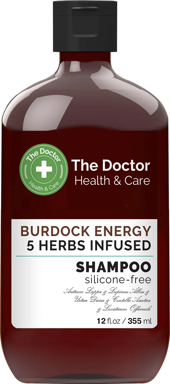 The Doctor Health & Care, szampon do włosów Ekstrakt 5 ziół i Energia łopianu, 355 ml