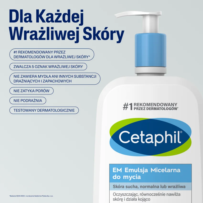 Cetaphil EM Emulsja micelarna do mycia, 1000 ml