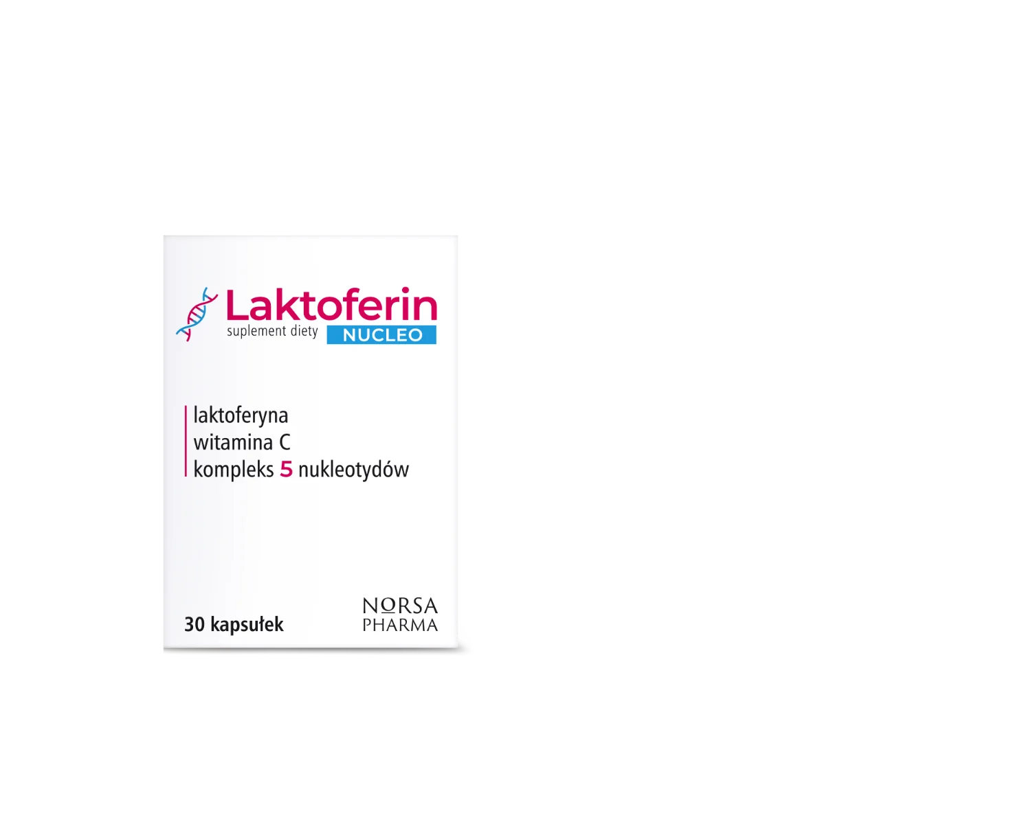 Norsa Pharma Lactoferin Nucleo, 30 kapsułek