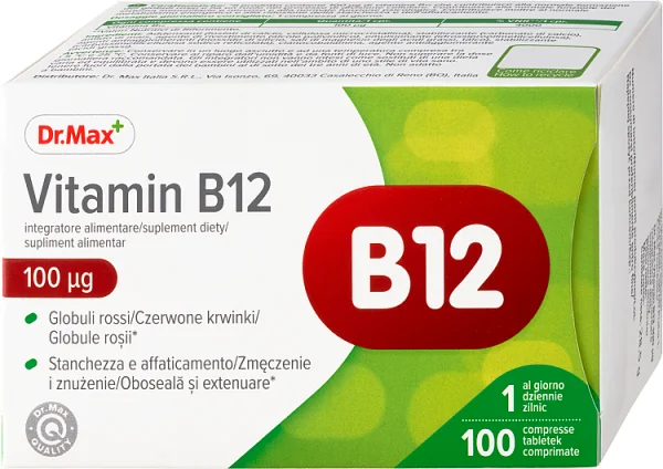 Vitamin B12 Dr. Max, 100 tabletek