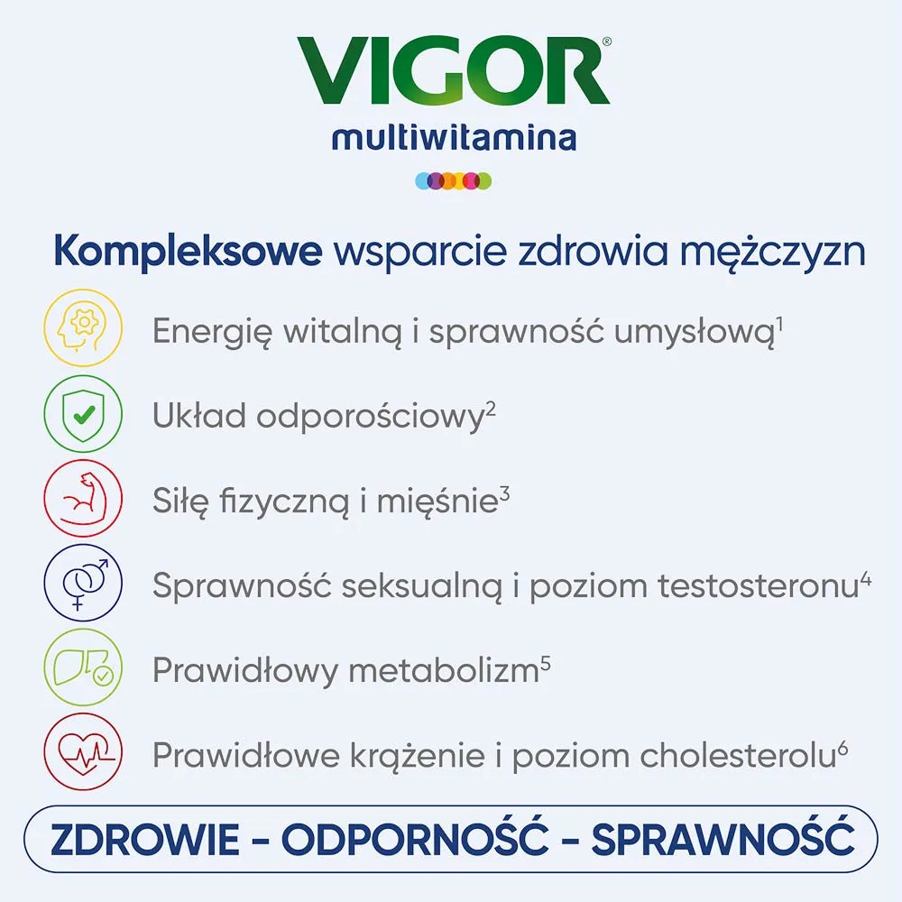 Vigor Multiwitamina ON 50+, suplement diety,  60 tabletek 