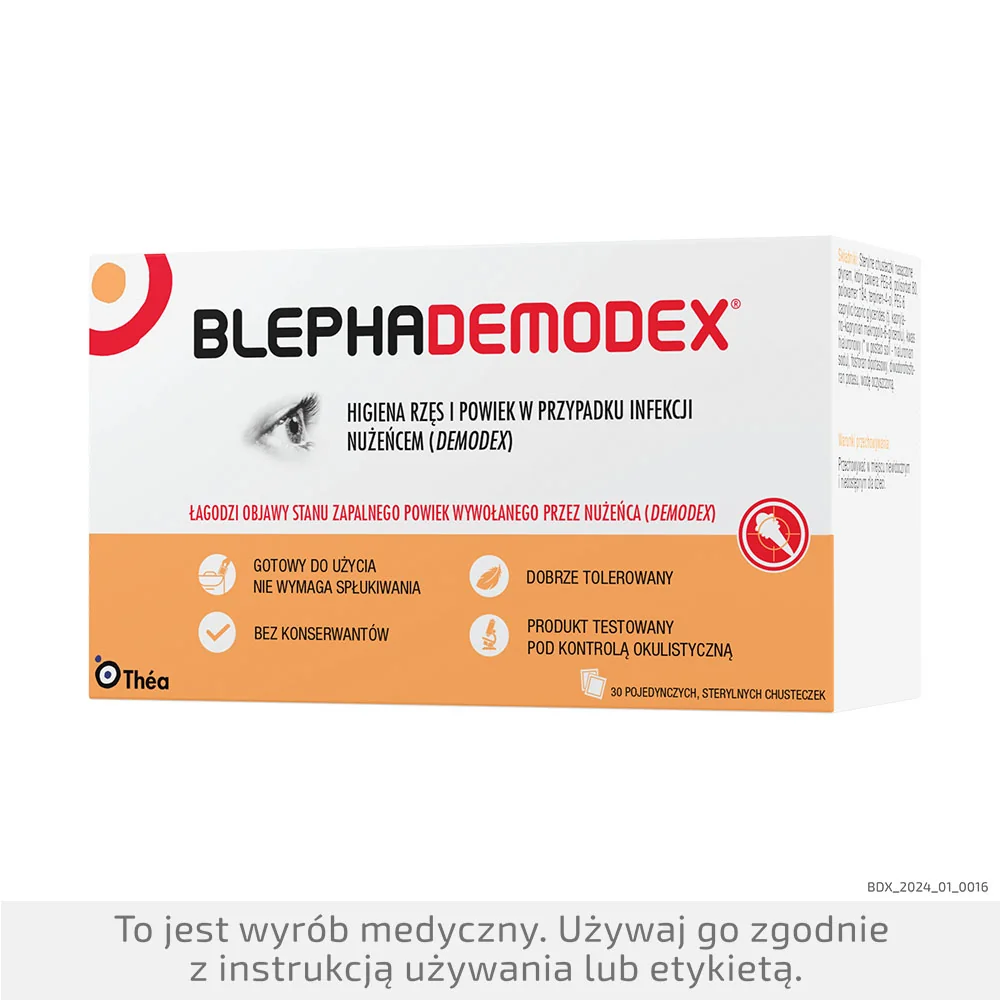 BlephaDemodex chusteczki, 30 sztuk