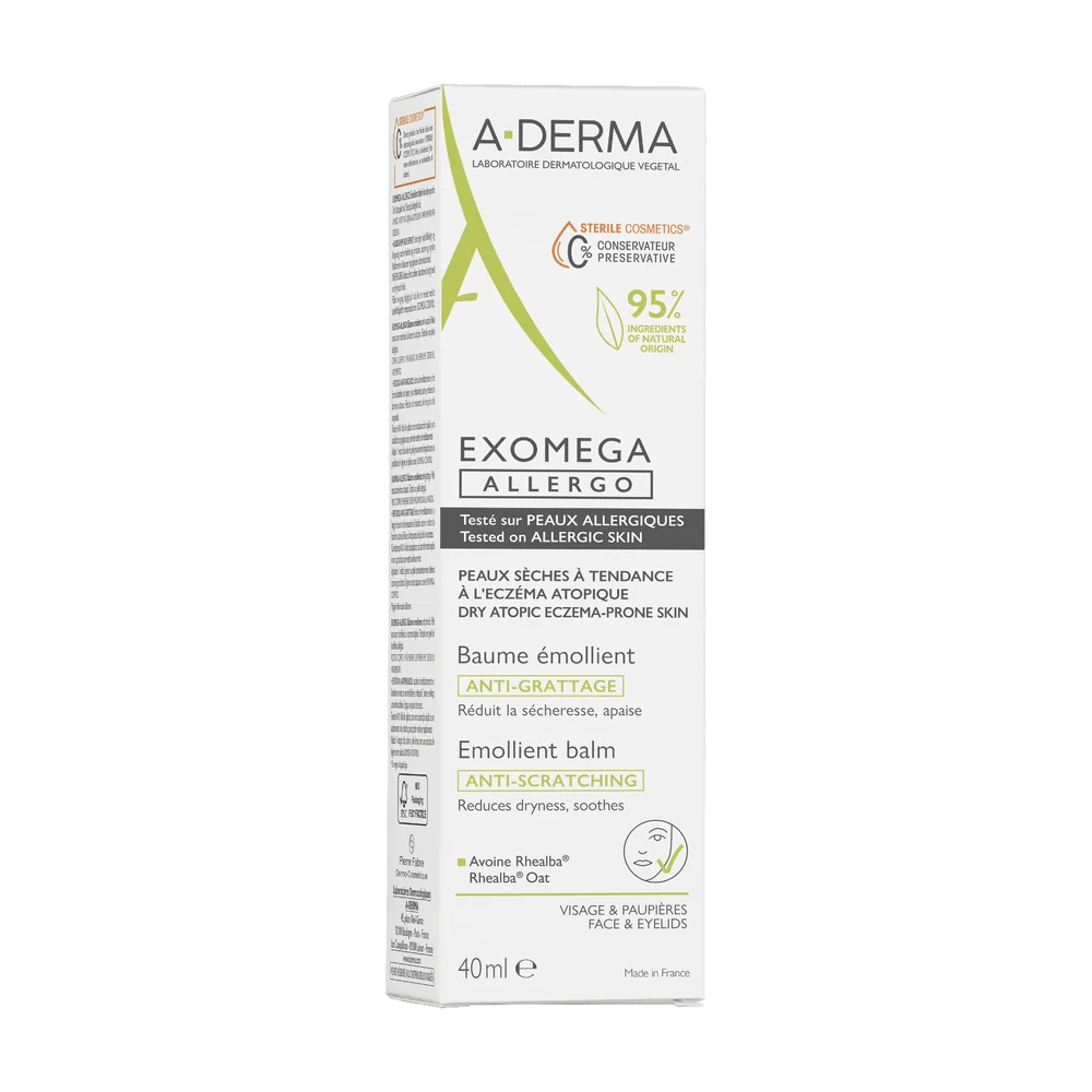 A-Derma Exomega Allergo Emollient Balm balsam do ciała, 40 ml