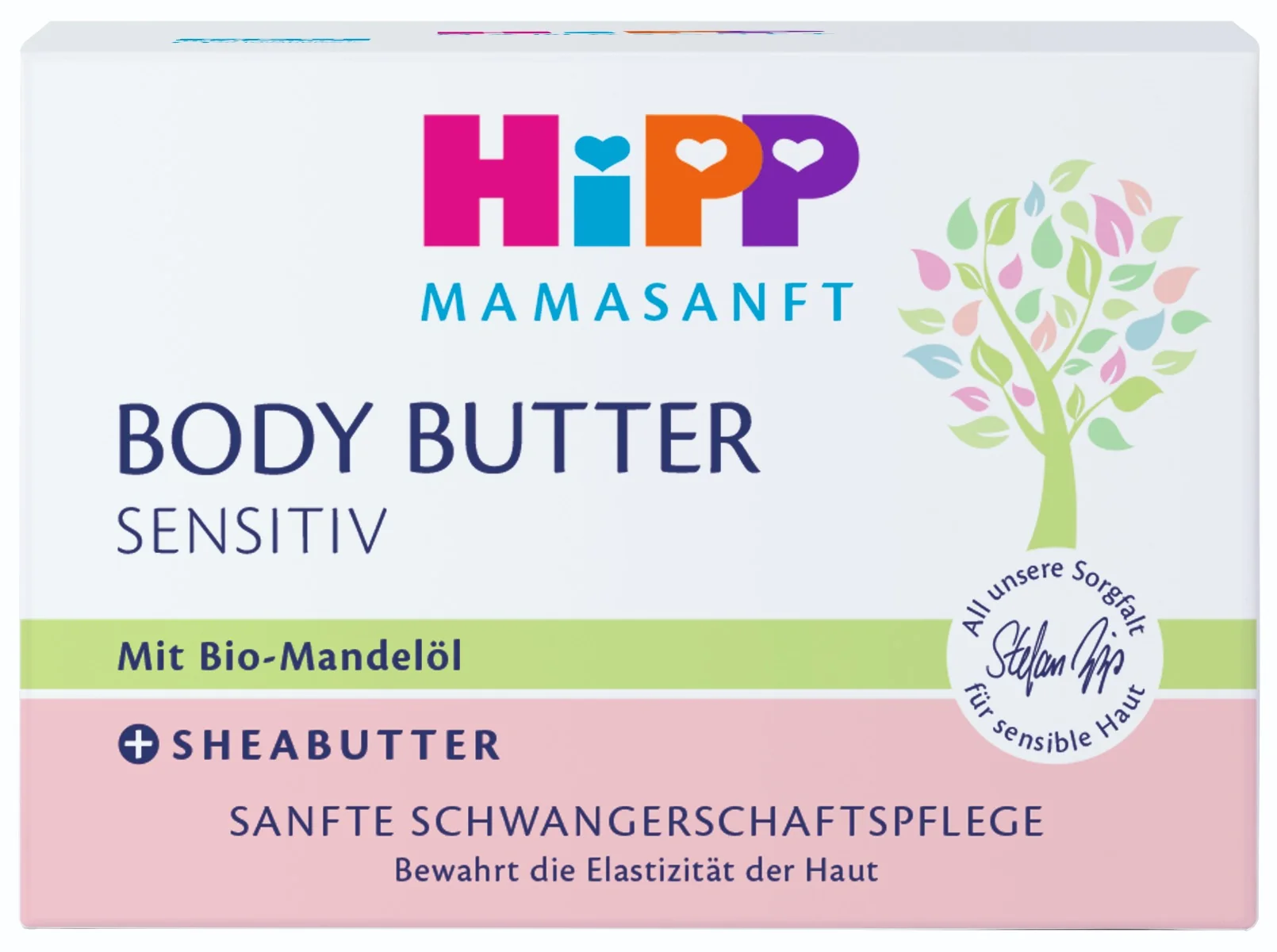 HiPP Mamasanft Sensitive masło do ciała dla kobiet w ciąży, 200 ml