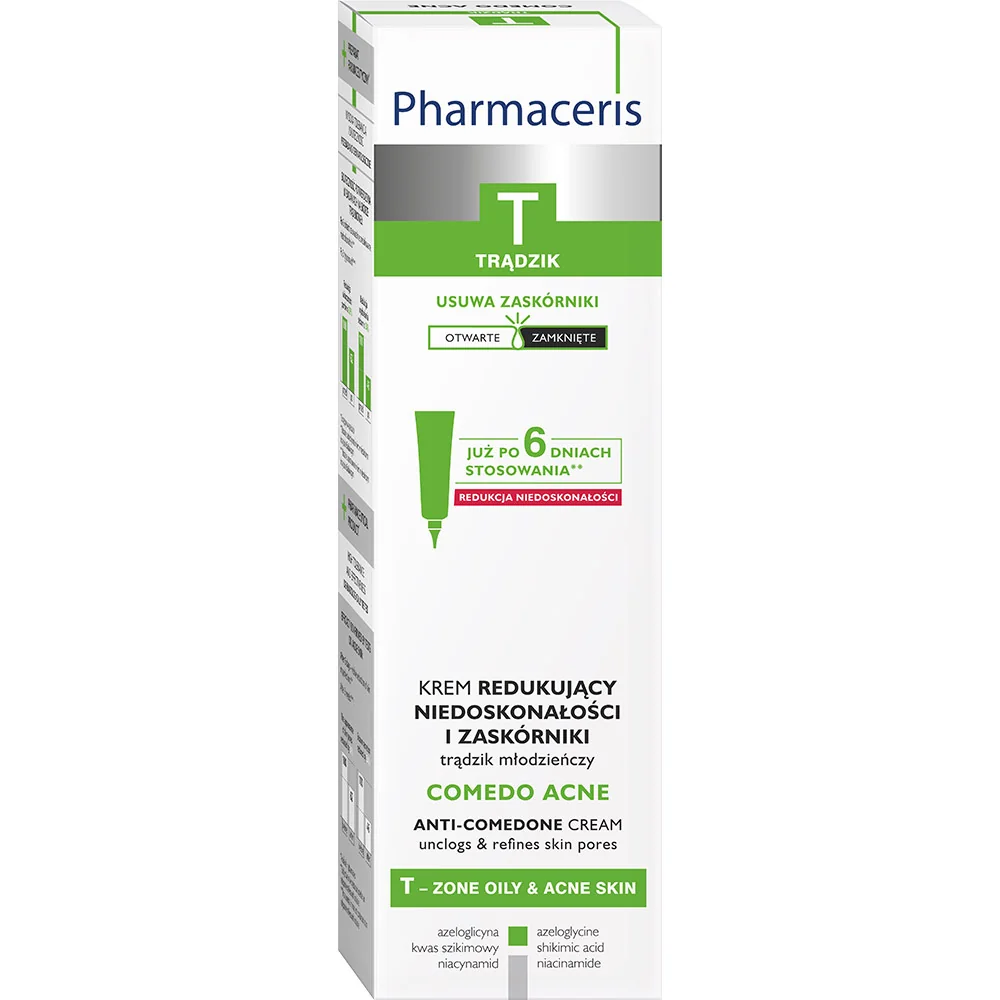 Pharmaceris T Comedo Acne krem redukujący niedoskonałości i zaskórniki, 40 ml