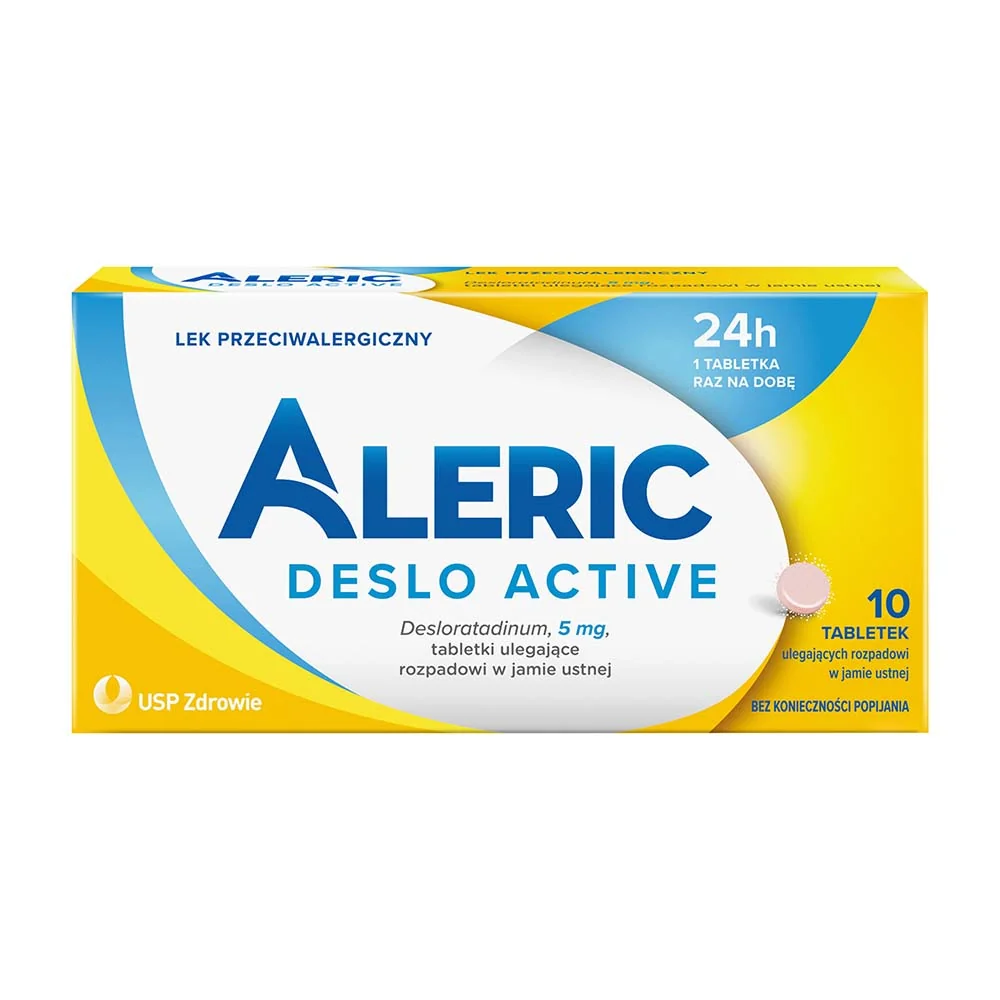 Aleric Deslo Active 5mg, 10 tabletek ulegających rozpuszczeniu w jamie ustnej