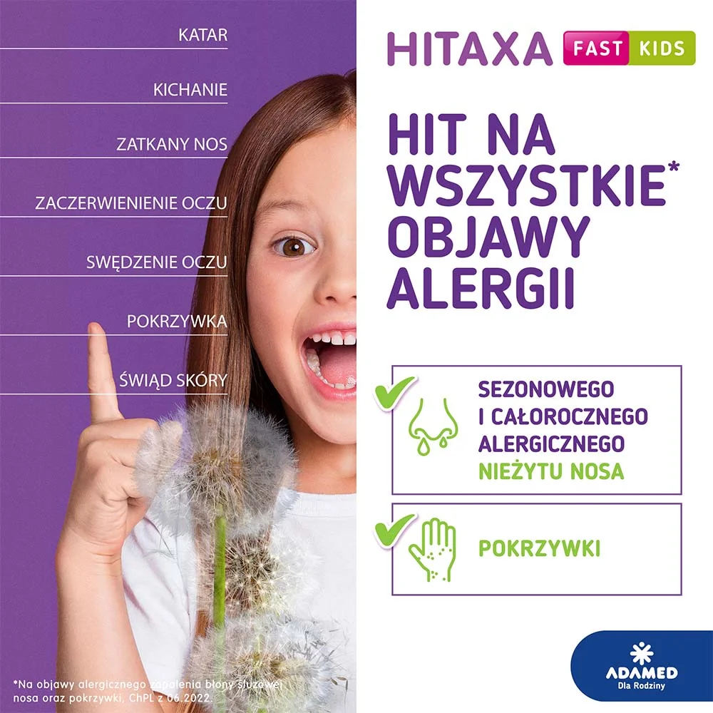 Hitaxa Fast Kids, 500mcg/ml, roztwór doustny, 60 ml 