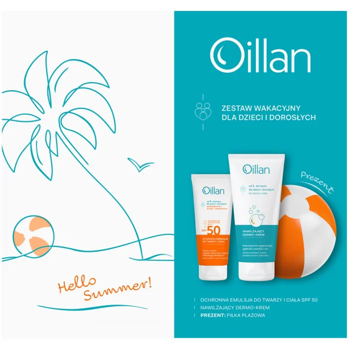 Zestaw Oillan Sun Emulsja + Dermo-krem, 100ml + 200ml