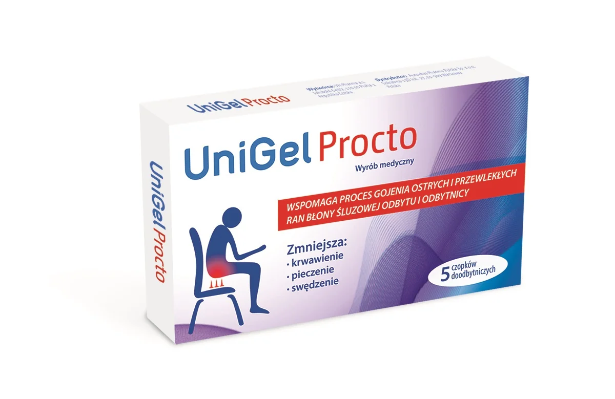 UniGel Procto, 5 czopków doodbytniczych