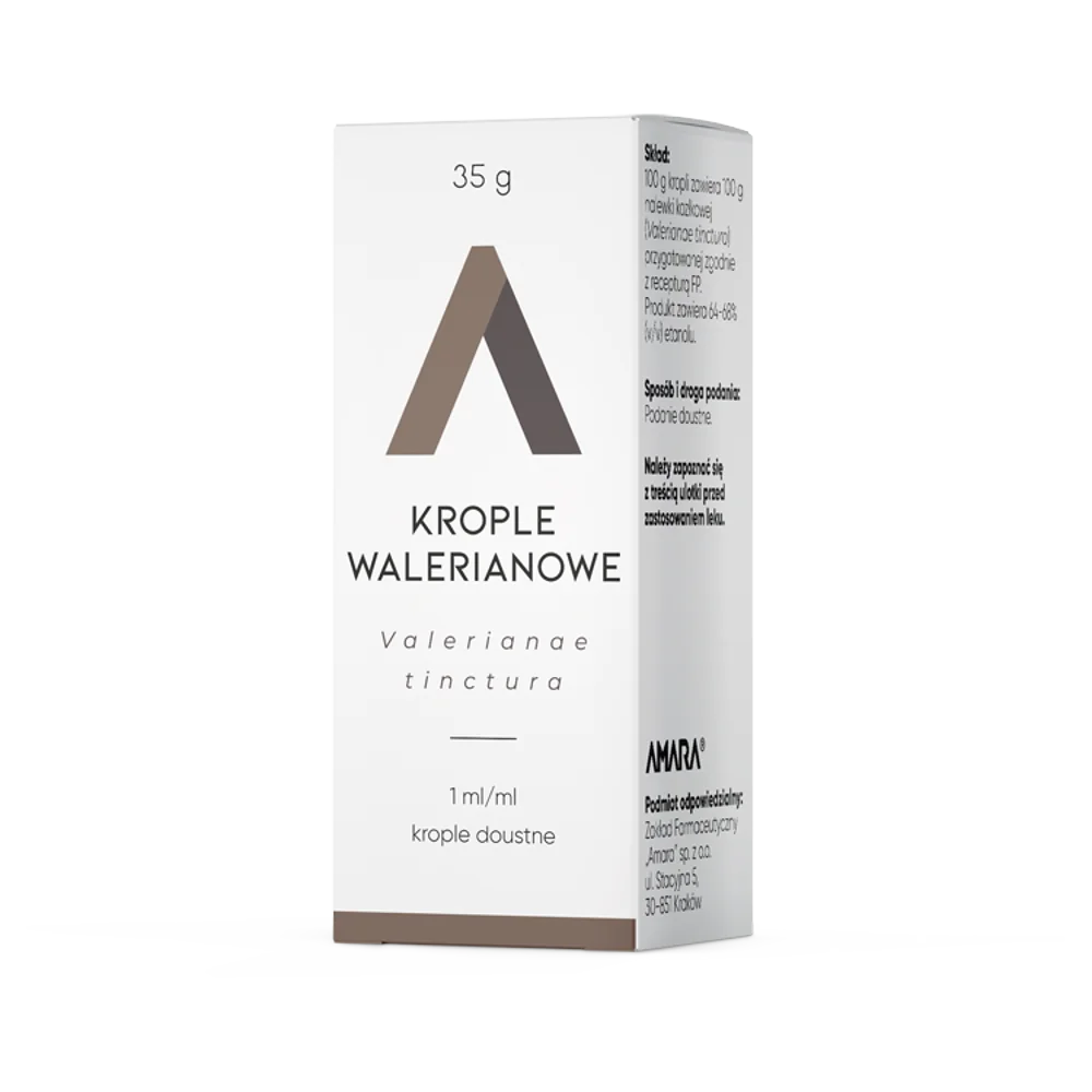 Krople walerianowe Amara, krople doustne, 35 g