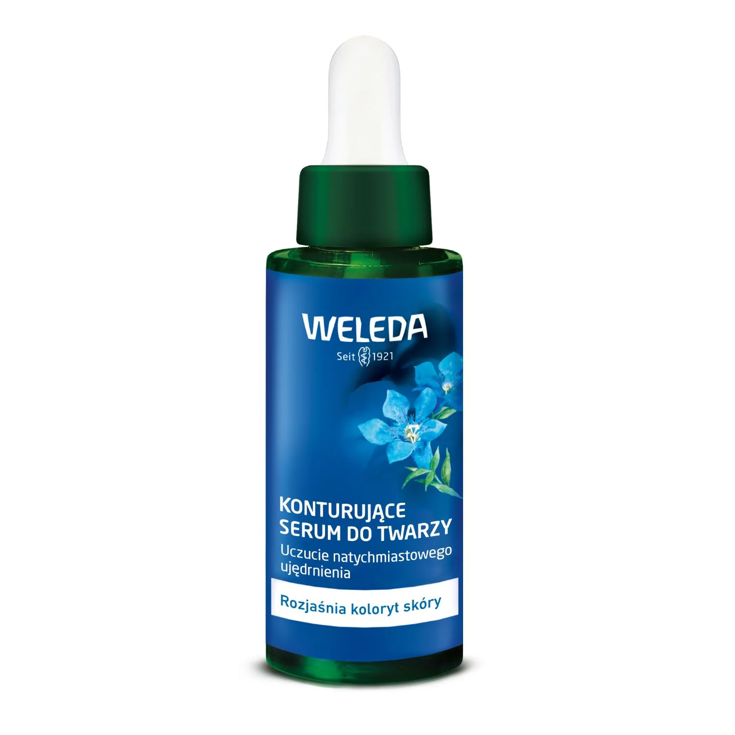 Weleda, konturujące serum do twarzy z goryczką letnią i szarotką alpejską, 30 ml