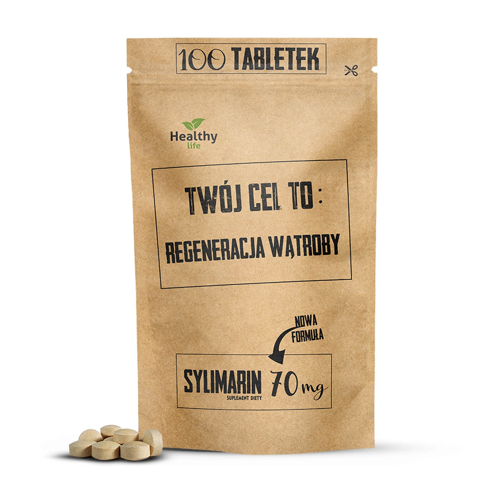 Twój cel to: Regeneracja wątroby - Sylimarin 70 mg, 100 tabletek