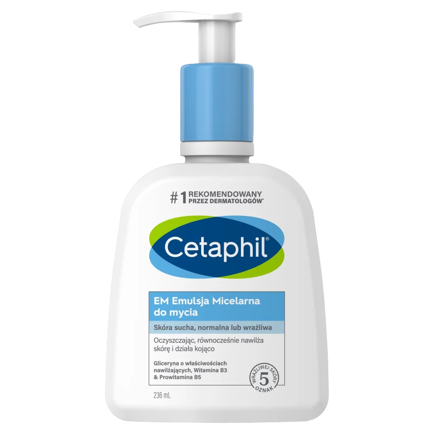 Cetaphil EM do mycia Emulsja Micelarna, 236 ml + pompka