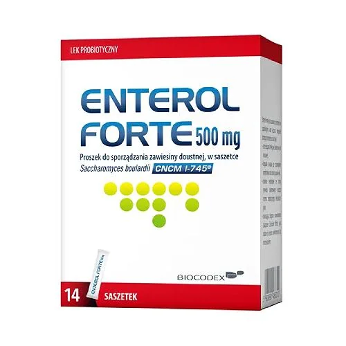 Enterol Forte, 500 mg, proszek 14 saszetek