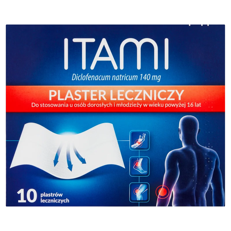 Itami 140 mg plaster leczniczy, 10 szt.