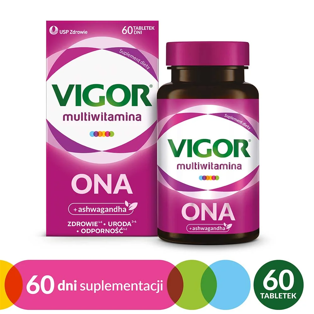 Vigor Multiwitamina ONA suplement diety, 60 tabletek