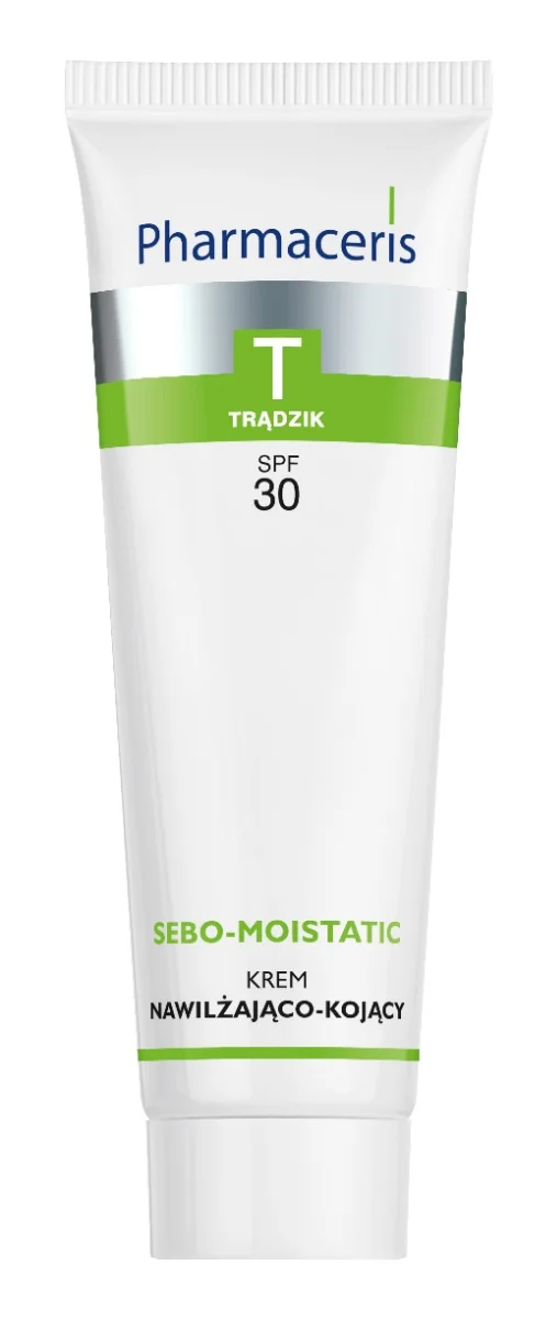 Pharmaceris T Sebo-Moistatic, krem nawilżająco-kojący do twarzy SPF 30, 50 ml