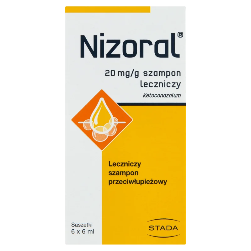 Nizoral, szampon leczniczy, 6 x 6 ml