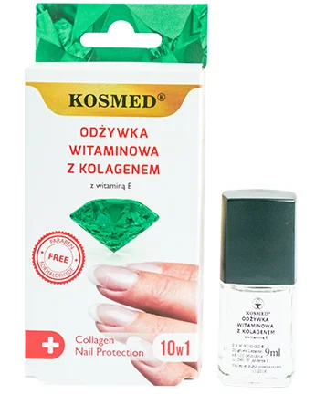 Kosmed, witaminowa odżywka do paznokci z kolagenem, 9ml