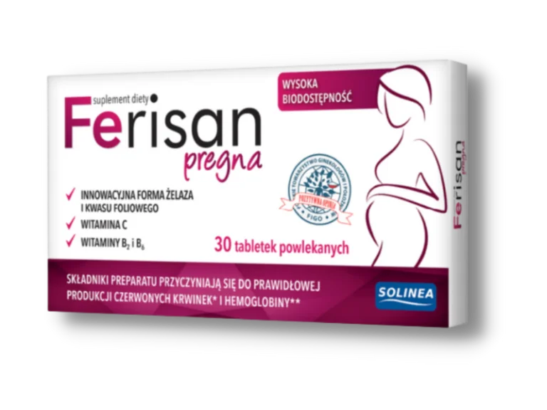 Ferisan Pregna, suplement diety, 30 tabletek