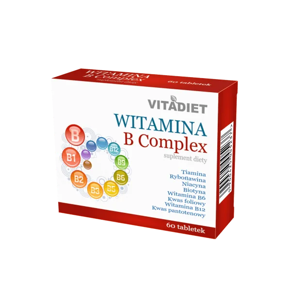 Witamina B Complex, suplement diety, 60 tabletek