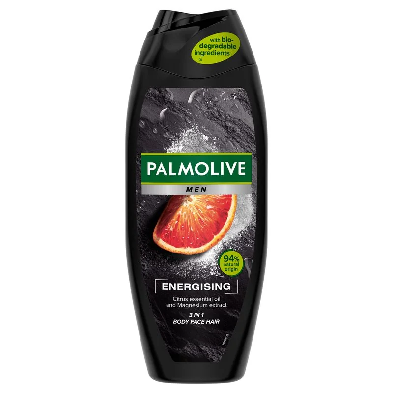 Palmolive Men Energizing, Żel pod prysznic męski 3w1 z magnezem, 500 ml