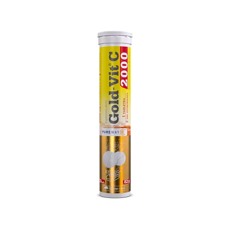 Olimp Gold-Vit C 2000, suplement diety, smak cytrynowy, 20 tabletek musujących