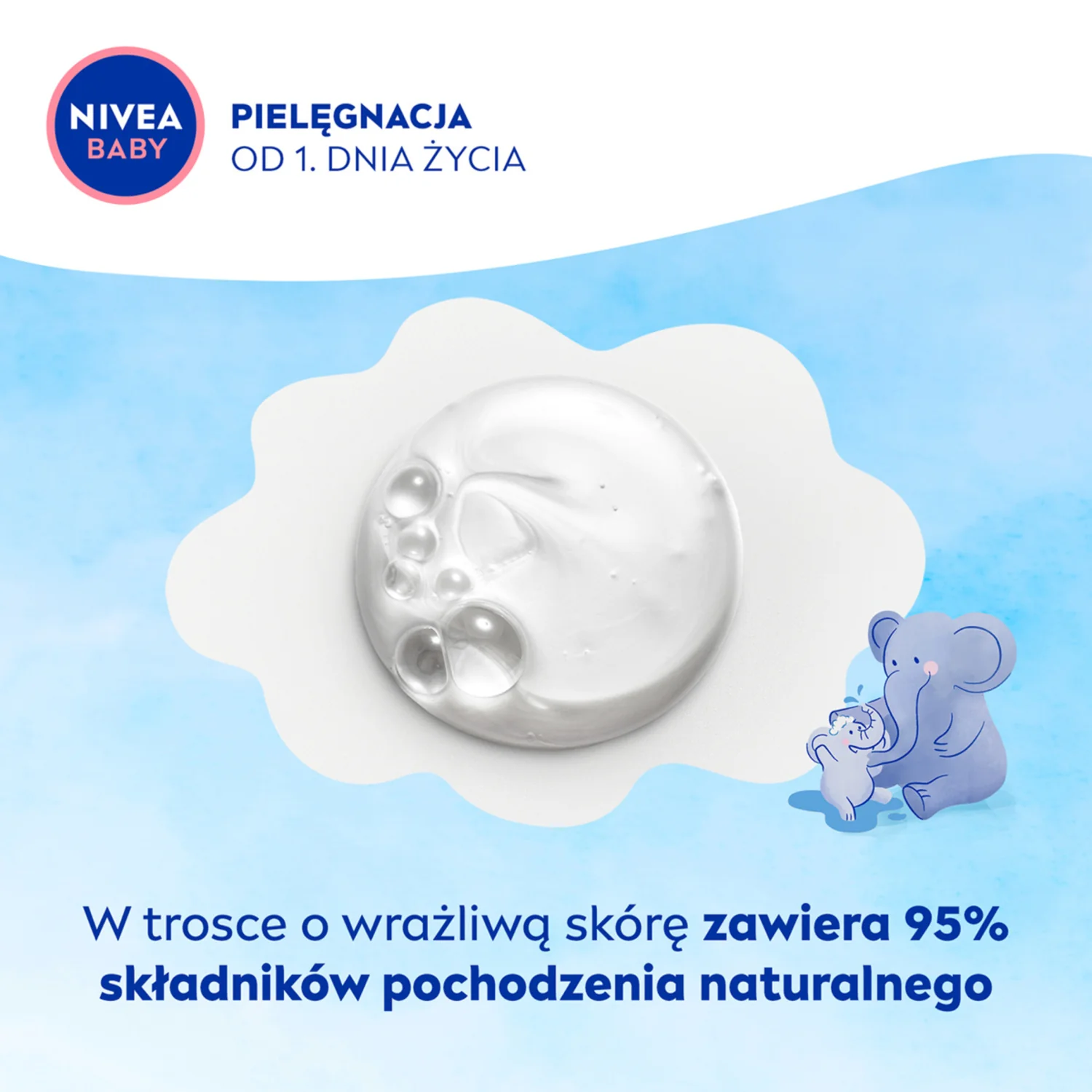 Nivea Baby łagodna pianka do kąpieli, 450 ml