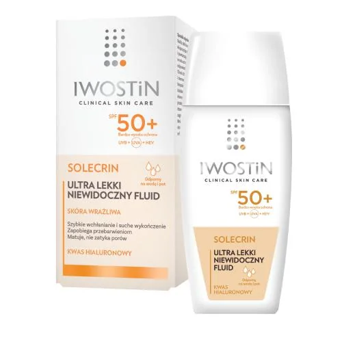 Iwostin Solecrin, Fluid Lekki Niewidoczny SPF50+, 40 ml