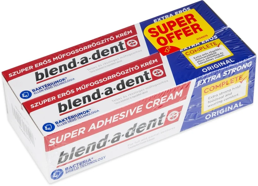 Blend-a-dent krem ​​do mocowania protez, 2 x 47 g