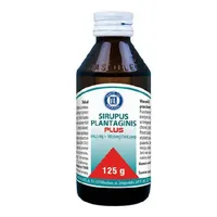 Sirupus Plantaginis Plus, (642,5 mg + 160,6 mg)/5 ml, syrop, 125 g