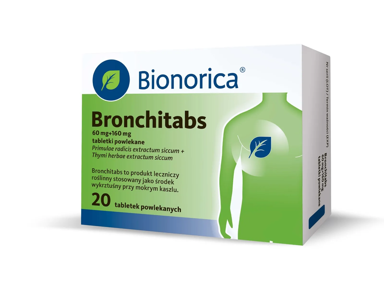 Bronchitabs, 60 mg + 160 mg, 20 tabletek
