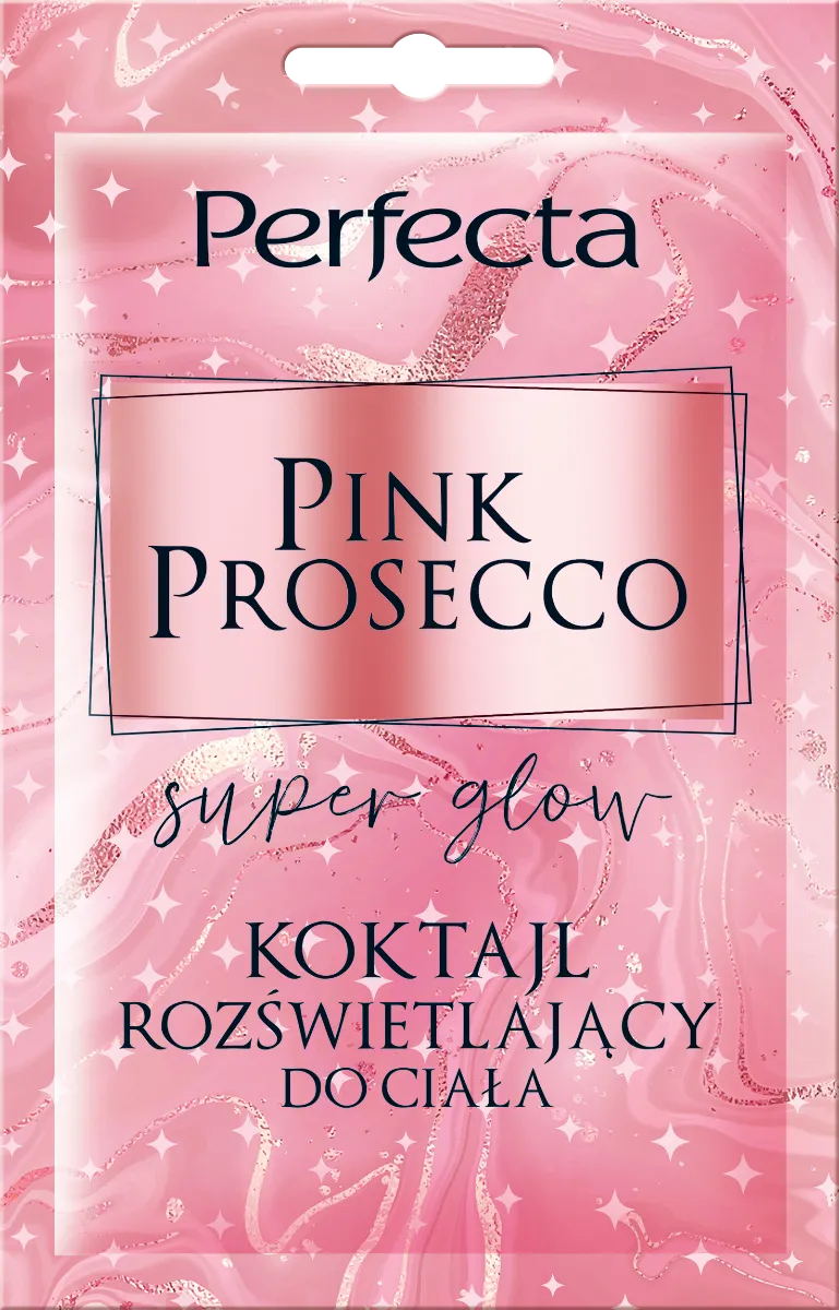 Perfecta Super Glow koktajl rozświetlający do ciała Pink Prosecco, 18 ml