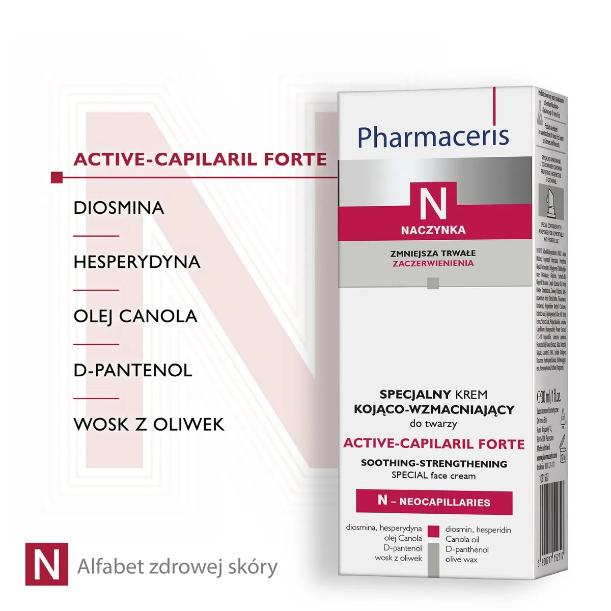 Pharmaceris N Active-Capilaril forte specjalny krem kojąco-wzmacniający 30 ml 