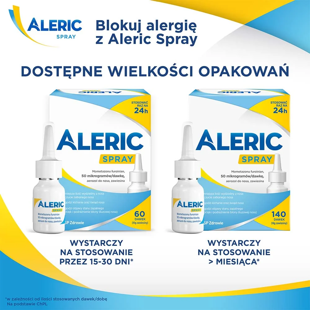 Aleric Spray 50 μg/dawkę aerozol do nosa zawiesina, 140 dawek