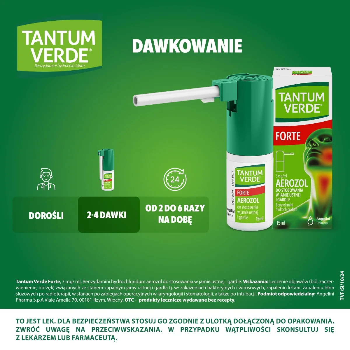 Tantum Verde Forte Benzydamini hydrochloridum,  15 ml