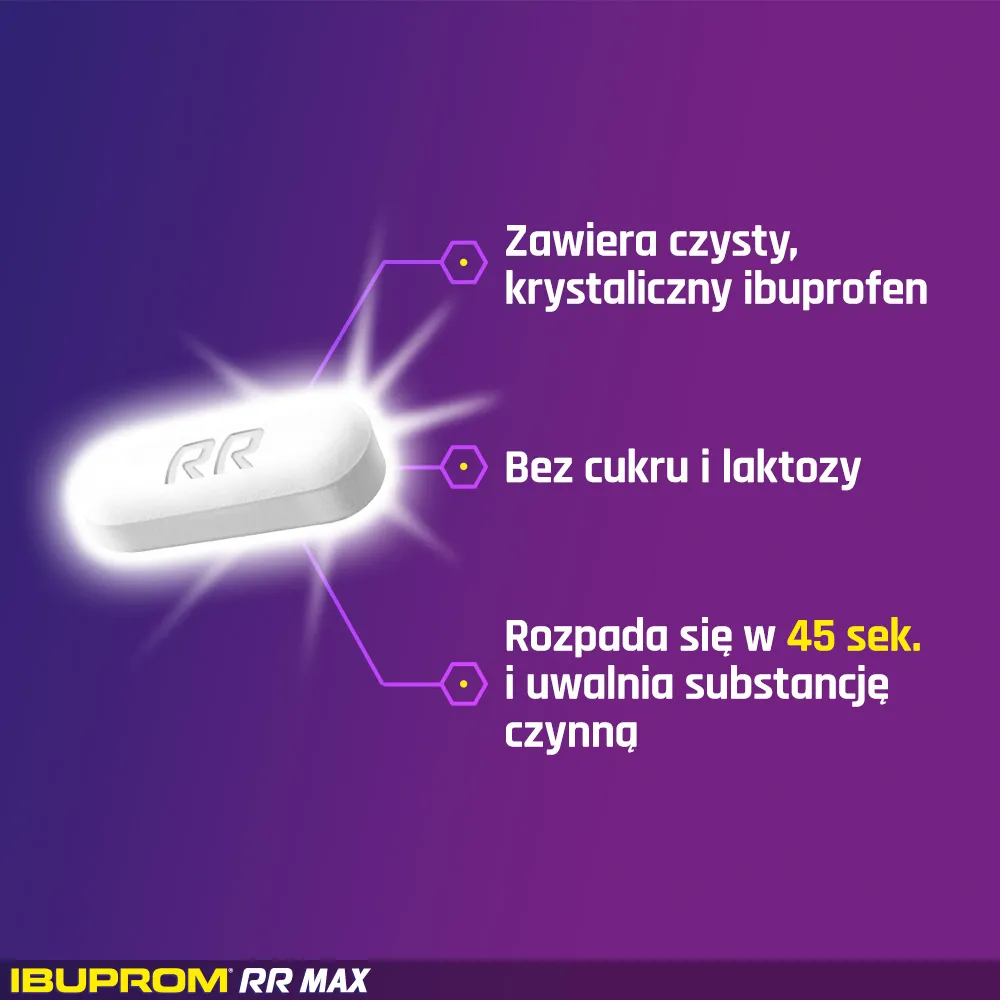 Ibuprom RR Max, 400 mg, 12 tabletek 