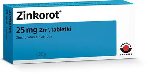 Zinkorot, 25 mg, 50 tabletek