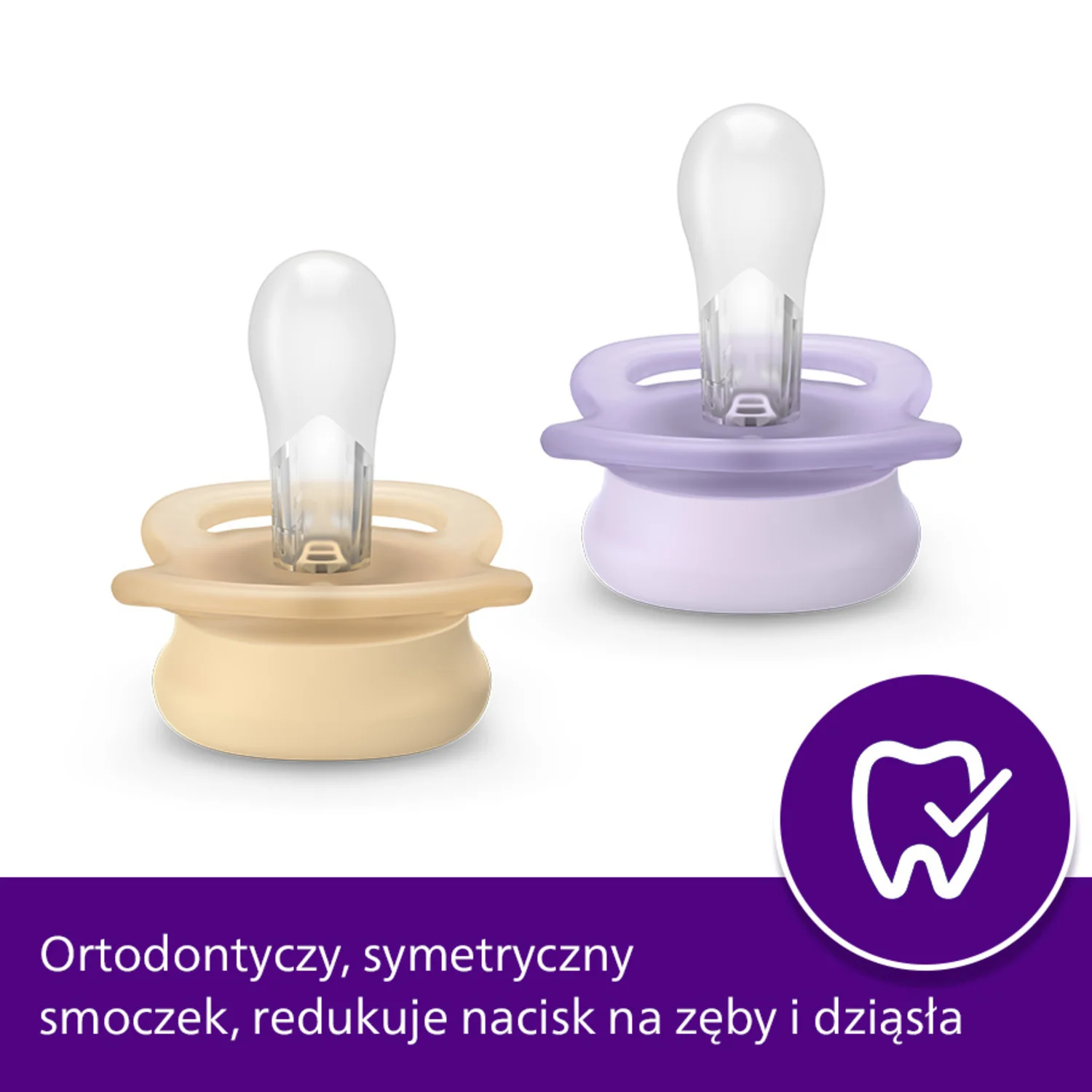 Philips Avent Ultra Start SCF075/03 smoczek ortodontyczny, 0-2 m, 2 szt. 