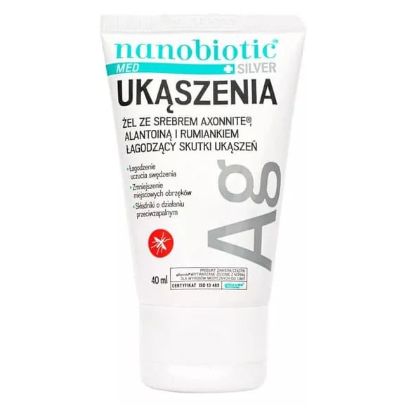 Nanobiotic Med Silver, żel na ukąszenia, 40 g