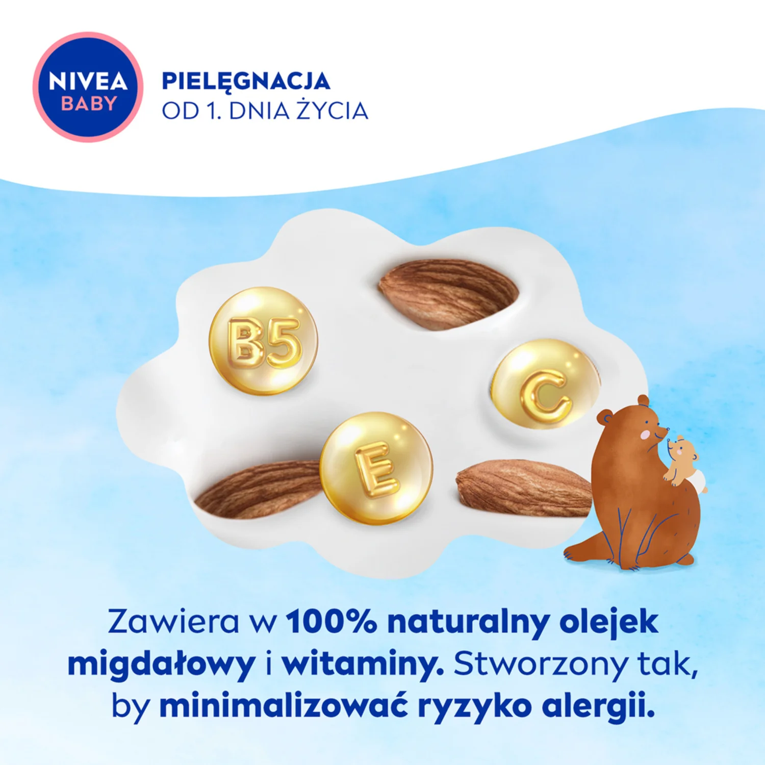 Nivea Baby mleczko nawilżające, 500 ml