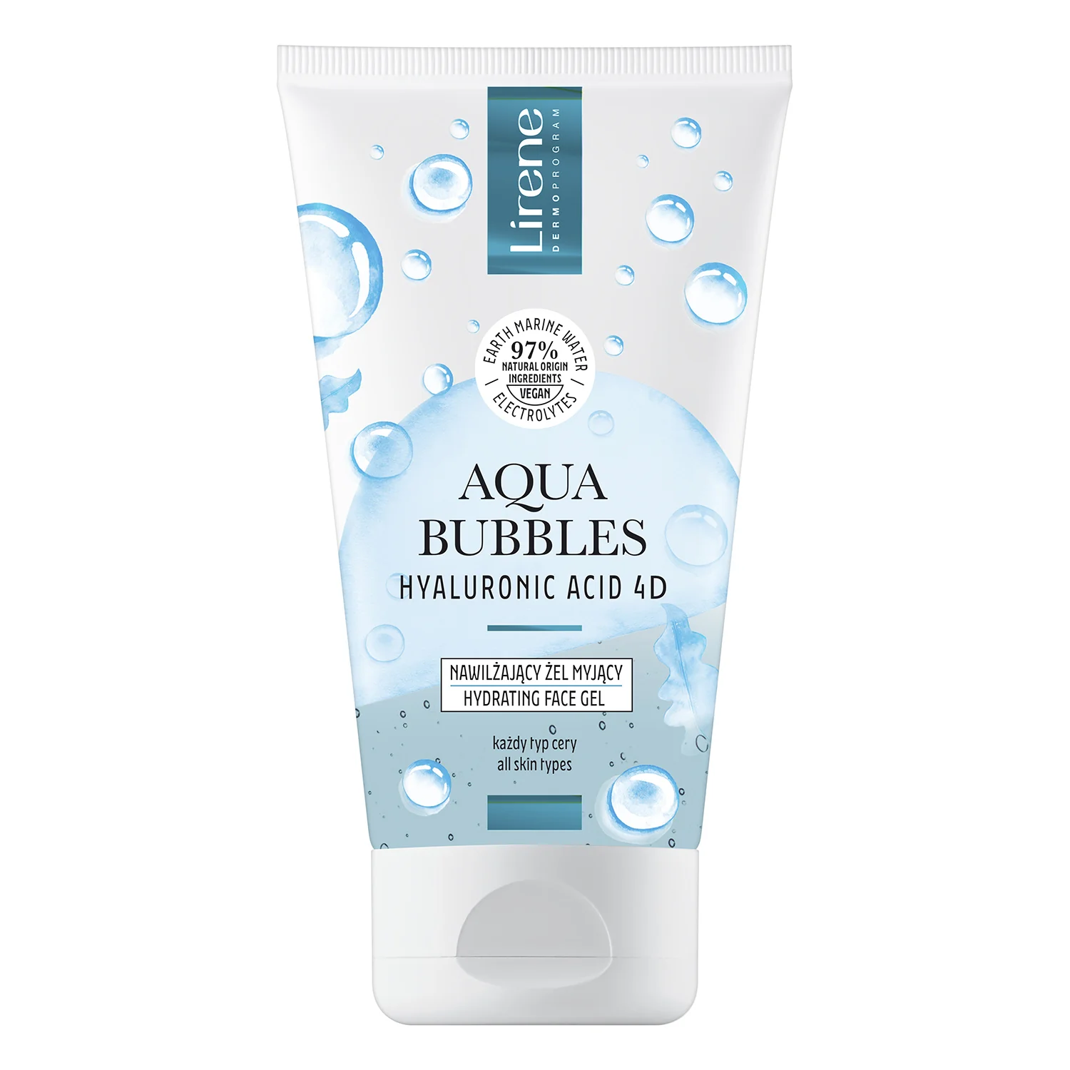 Lirene Aqua Bubbles, nawilżający żel myjący, 150 ml