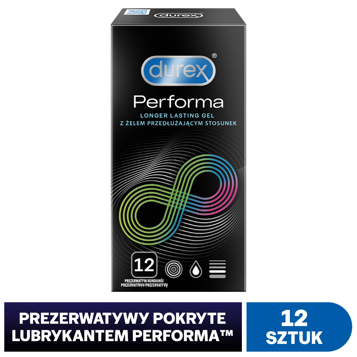 Durex Performa, prezerwatywy, 12 szt.