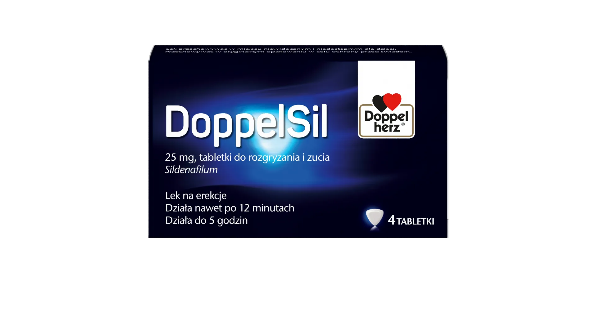 DoppelSil, 25 mg, 4 tabletki do rozgryzania i żucia