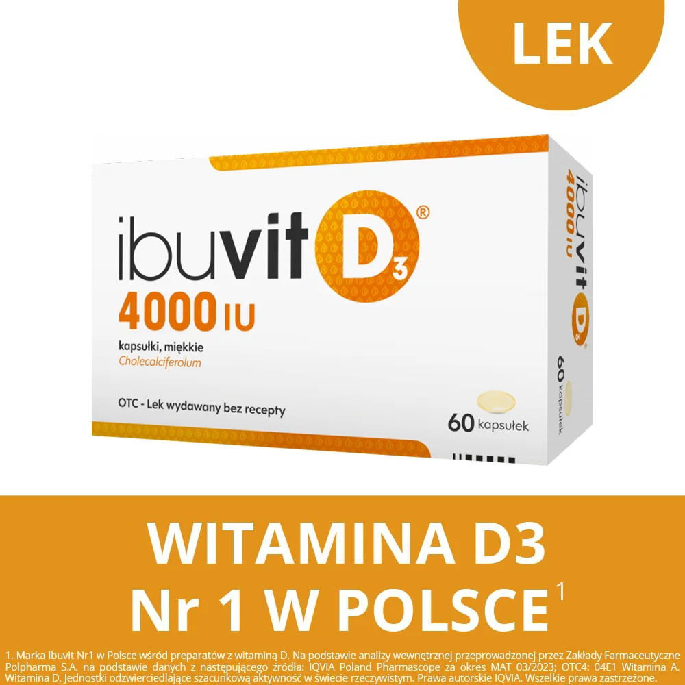 Ibuvit D3 4000 IU, 60 kapsułek miękkich