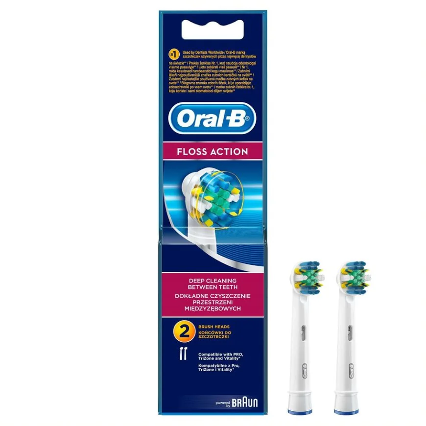 OralB Floss Action koncówki do szczoteczki, EB 25-2, 2 sztuki