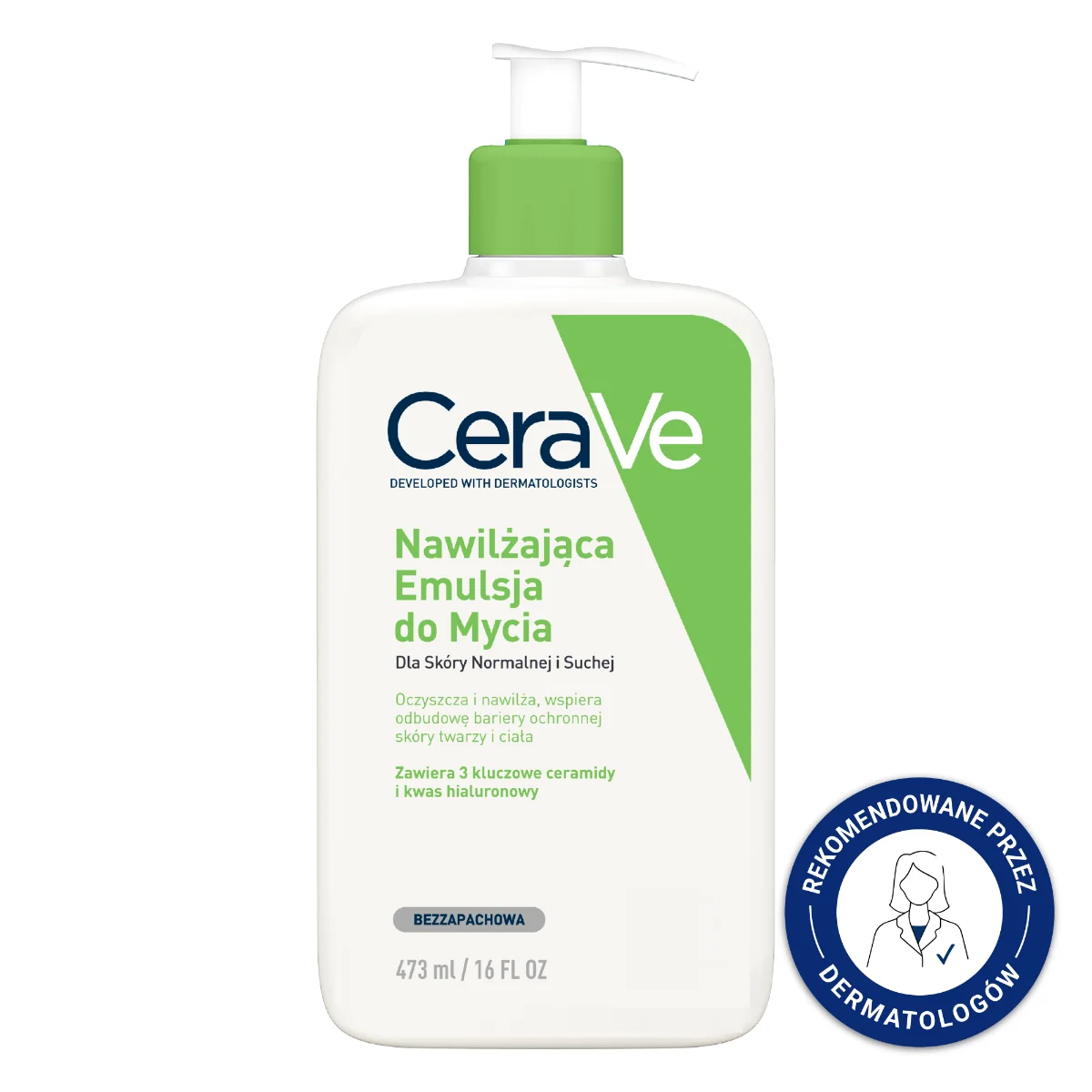 Cerave, nawilżająca emulsja do mycia, 473 ml